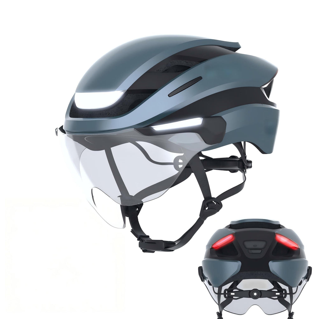 Smart LED Electric Scooter Helmet with Front & Rear Lights | Adult Safety Helmet for E-Bike, Scooter & Cycling | USB Rechargeable