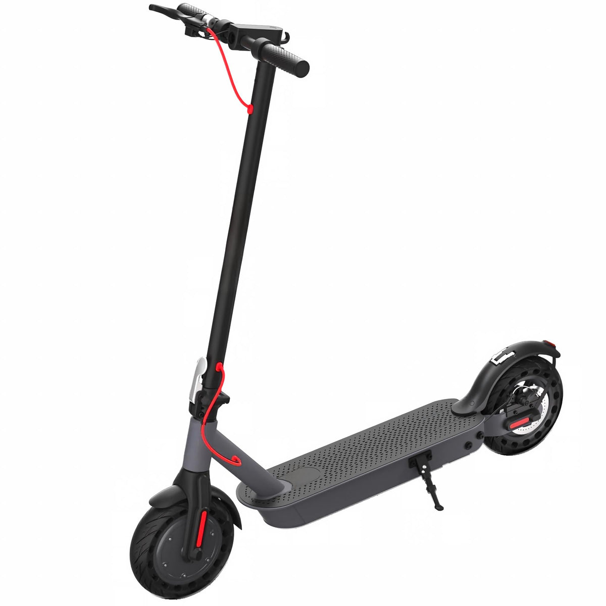 500W Electric Scooter for Adults, 10" Solid Tires, 25 Miles Range, 19 MPH Folding Commuter Scooter with Dual Braking System & App