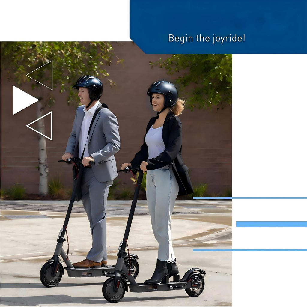 500W Electric Scooter for Adults, 10" Solid Tires, 25 Miles Range, 19 MPH Folding Commuter Scooter with Dual Braking System & App