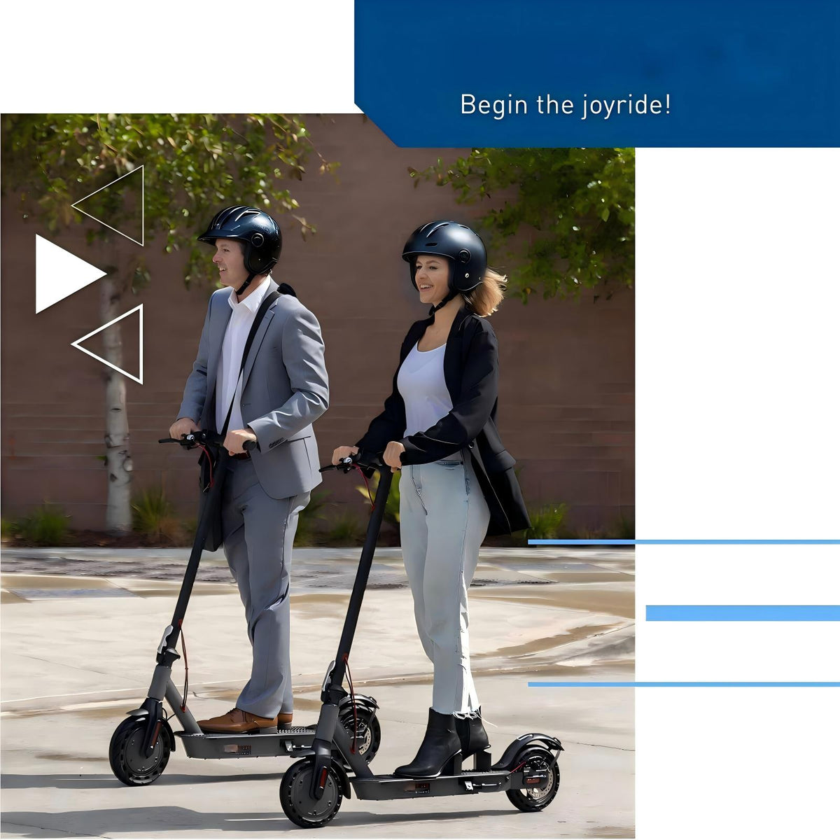 500W Electric Scooter for Adults, 10" Solid Tires, 25 Miles Range, 19 MPH Folding Commuter Scooter with Dual Braking System & App